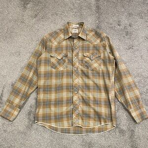 Vintage Rawhide Plaid Men's Western Shirt
